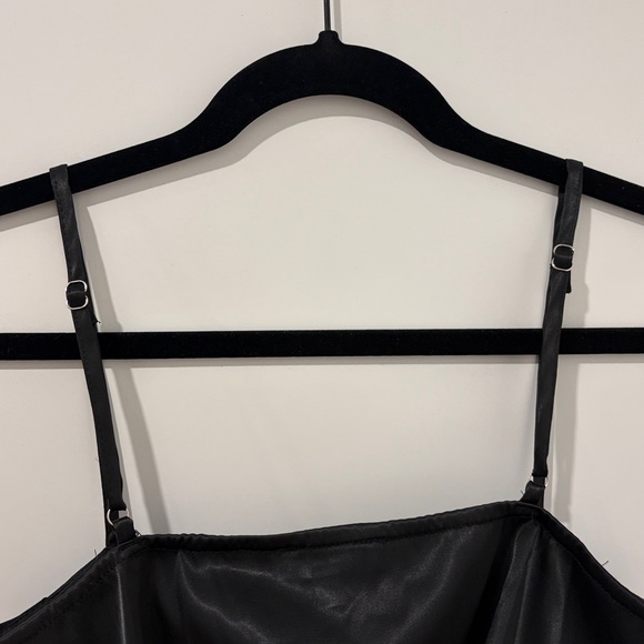 Lulus Forever Feeling Flirty Black Mesh Sleeveless Bustier Top - Picture 8 of 8